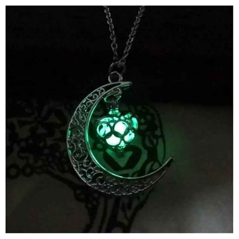 Glowing Pendant Necklace with Silver Plated Chain | Jewelry & Accessories