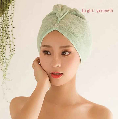 Women's Hair Dryer Cap - Quick Drying Absorbent Towel for Effortless Hair Care