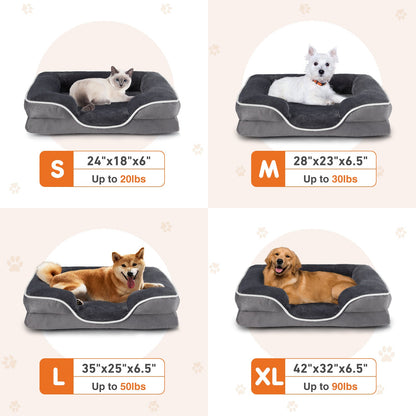 Warm Washable Pet Sofa Bed – Removable Sleeping Mat for Cats & Dogs, Soft Plush Cushion for All Seasons - AllvueCo