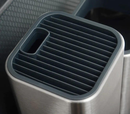 Creative Multifunctional Tool Holder – Large Capacity Knife & Cutlery Organizer with Drainage - AllvueCo