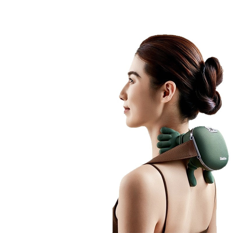 Wireless 4D Electric Neck & Shoulder Massager with Heat – Pain Relief & Relaxation AllvueCo