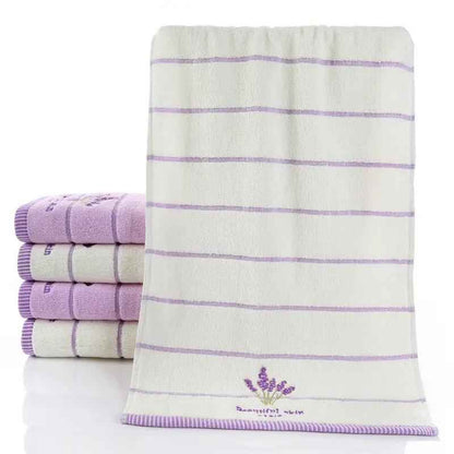 Pure Cotton Embroidered Face Towel - 32 Strand Quality Wash Towel