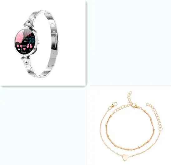 Fashion Women's Smart Watch - Waterproof Wearable Device with Heart Rate Monitor