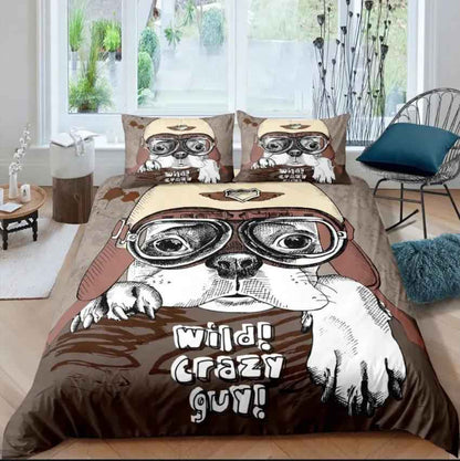 3D Pug Bedding Set - Stylish Digital Printing Home Decor