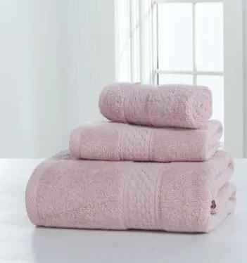 Cotton Soft Bath Towel Set - Double-Sided, Thick, Absorbent, and Skin-Friendly Comfort