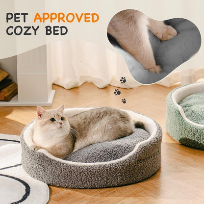 Mewoofun Washable Pet Bed – Cozy 23×23×7 Inch Bed for Small Dogs & Cats - AllvueCo