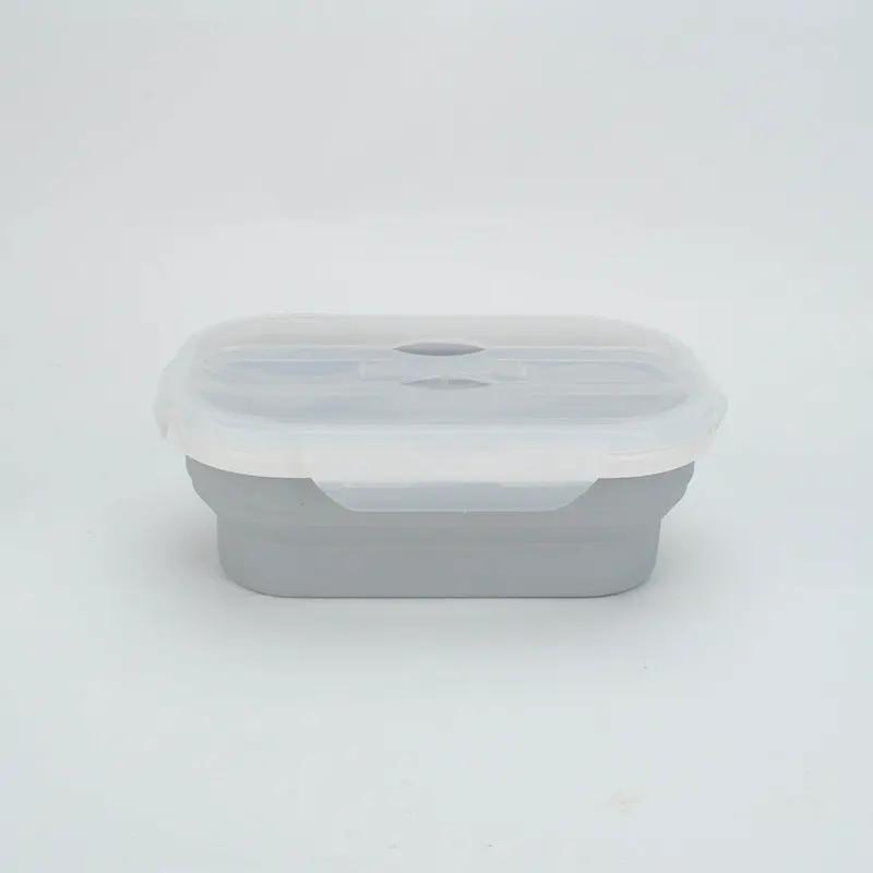 Portable Foldable Silicone Lunch Box - Convenient Meal Container - AllvueCo