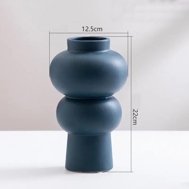 Ceramic Vase Flower Nordic Minimalist Living Room Decoration - AllvueCo
