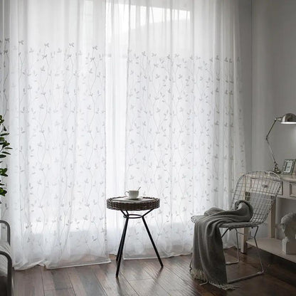 Gauze Curtain for Bedroom and Sitting Room - Rural Wind Design - AllvueCo