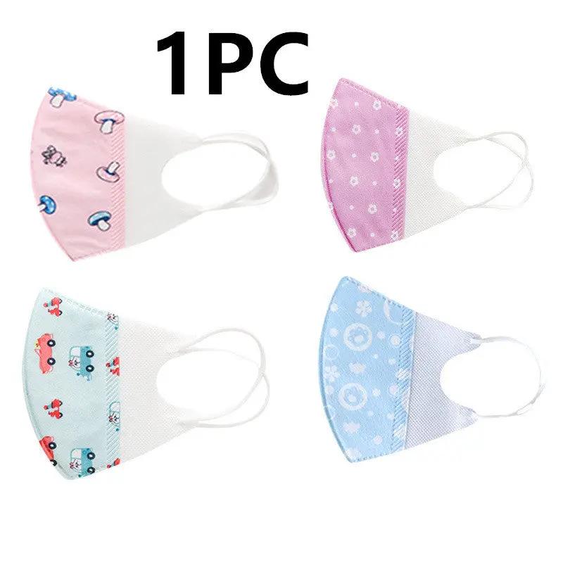 Children’s 3D Disposable Dustproof Mask – Breathable Cartoon Earloop Design - AllvueCo