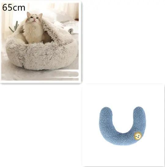 2-in-1 Dog and Cat Bed - Plush Winter Pet Bed for Comfort - AllvueCo