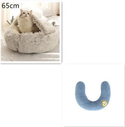 2-in-1 Dog and Cat Bed - Plush Winter Pet Bed for Comfort - AllvueCo