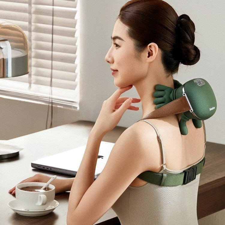 Wireless 4D Electric Neck & Shoulder Massager with Heat – Pain Relief & Relaxation AllvueCo