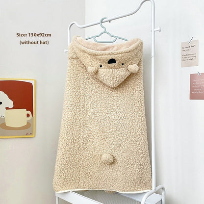 Cartoon Bear Plush Gloves & Scarf Set – Thickened Winter Warm & Cute Design AllvueCo