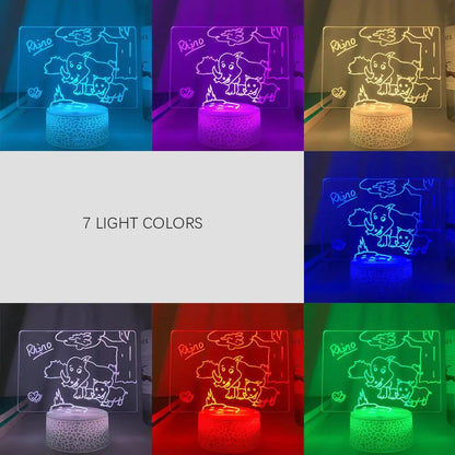 Rewritable Night Light With Display Panel My Store