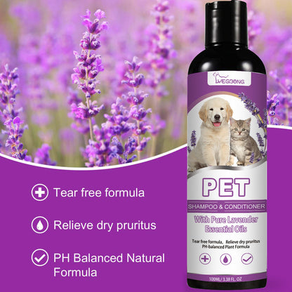 Pet Shampoo for Dogs – Anti-Itch, Coat Softening & Detangling Formula | 100ml Natural Grooming Solution - AllvueCo