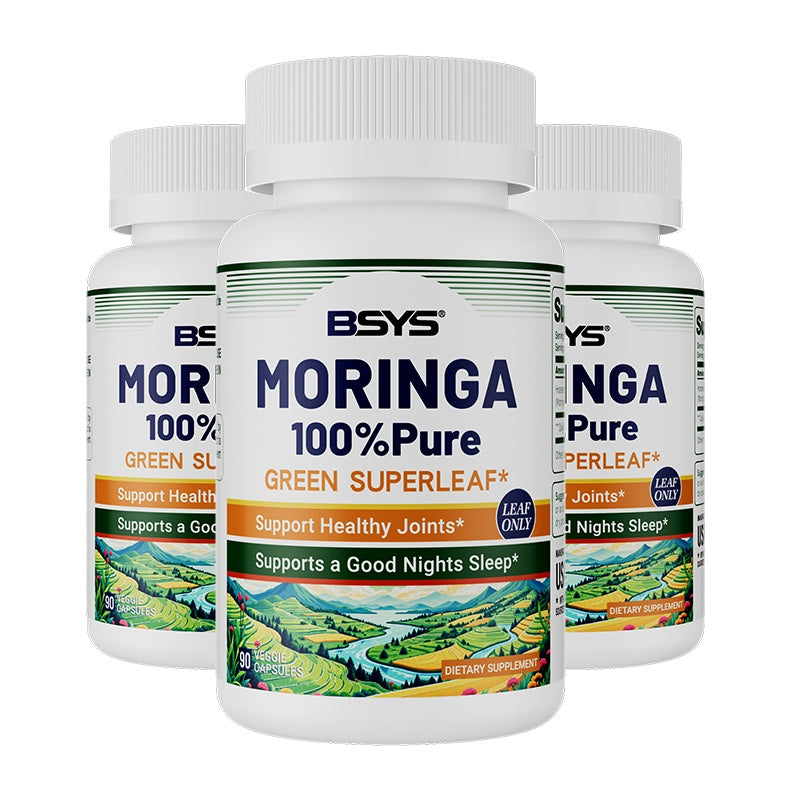 Moringa Capsules – Antioxidant & Anti-Inflammatory Supplement for Overall Health (60 Capsules) - AllvueCo