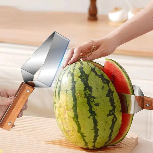 Watermelon Splitter - Stainless Steel Melon Cutting Tool - AllvueCo