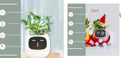 Smart Planter with AI Sensors – Interactive Plant Care with 49+ Expressions & Real-Time Monitoring AllvueCo