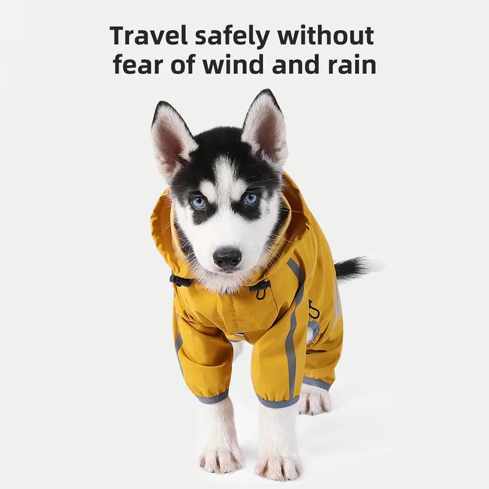 Reflective Waterproof Dog Raincoat with Hood for Small Dogs - AllvueCo