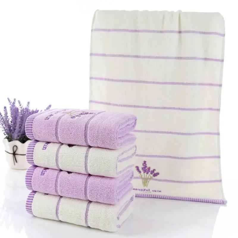 Pure Cotton Embroidered Face Towel - 32 Strand Quality Wash Towel