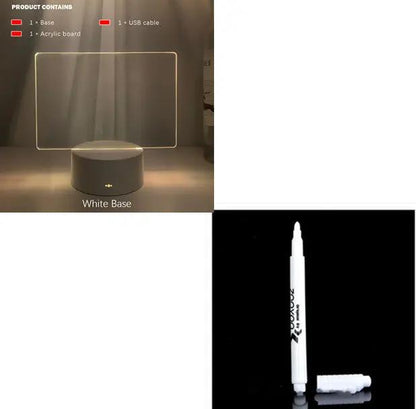 Rewritable Night Light With Display Panel My Store