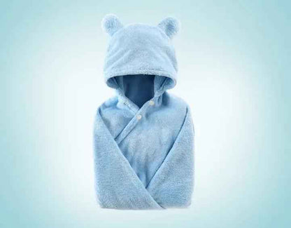 Cotton Baby Hooded Bath Towel for Adorable Baby Care & Electronic Learning Toys