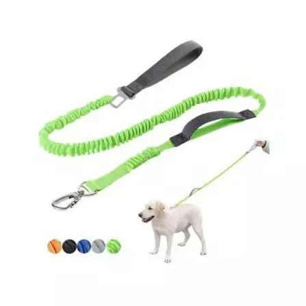 Pet Heavy-Duty Dog Leash with Padded Handles & Car Seat Belt – 4–6 ft - AllvueCo