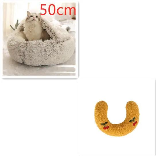 2-in-1 Dog and Cat Bed - Plush Winter Pet Bed for Comfort - AllvueCo