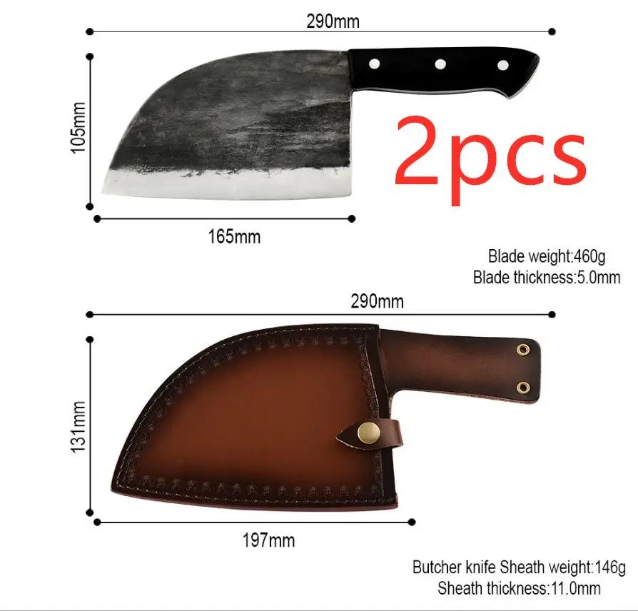 Artificial Forging Chopping Knives High Hardness - Durable Kitchen Tool - AllvueCo
