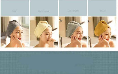 Women's Hair Dryer Cap - Quick Drying Absorbent Towel for Effortless Hair Care