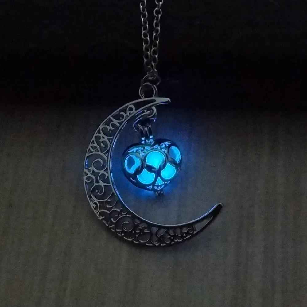 Glowing Pendant Necklace with Silver Plated Chain | Jewelry & Accessories