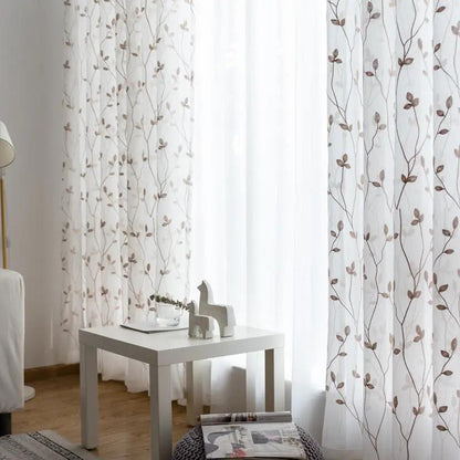 Gauze Curtain for Bedroom and Sitting Room - Rural Wind Design - AllvueCo