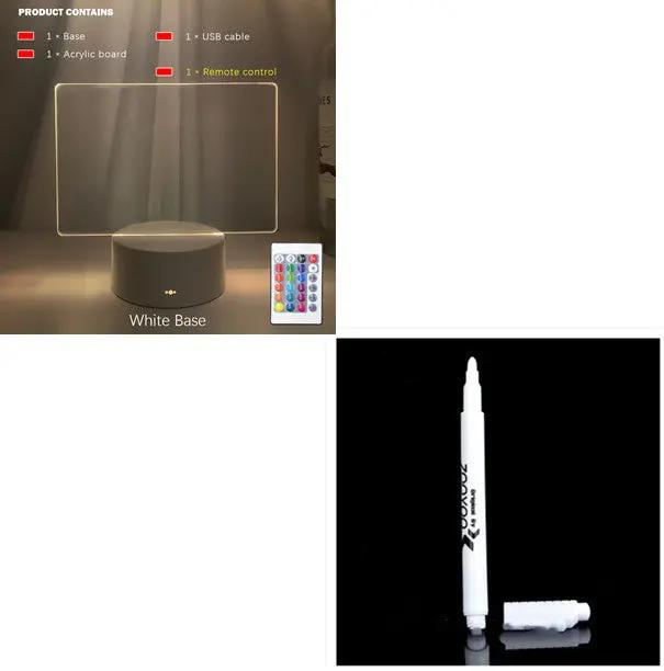 Rewritable Night Light With Display Panel My Store