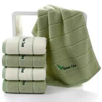 Pure Cotton Embroidered Face Towel - 32 Strand Quality Wash Towel