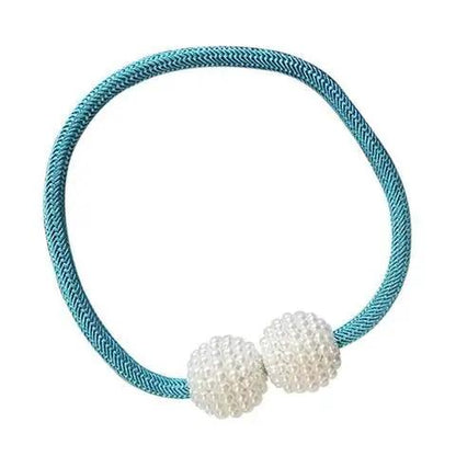 Magnetic Curtain Tiebacks with Pearl Beads - Elegant Home Decor - AllvueCo