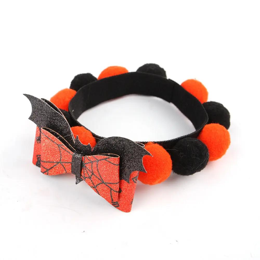 Halloween Pumpkin Collar - Pet Fur Ball Accessories for Pets - AllvueCo