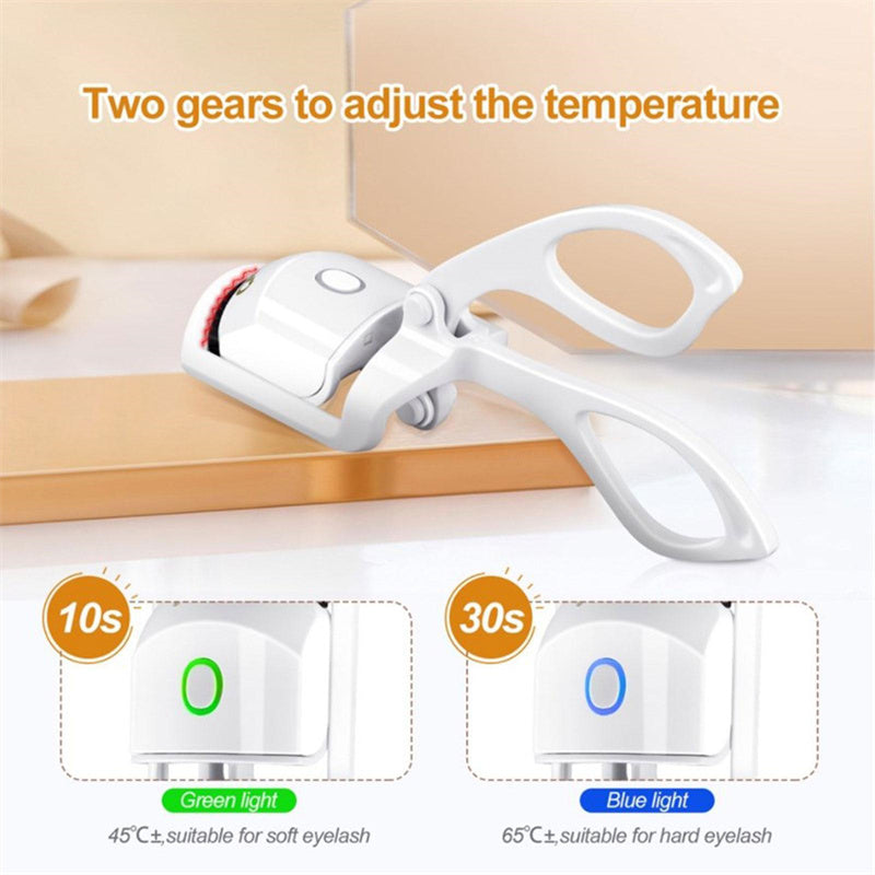 Heated Eyelash Curler – USB Rechargeable Dual-Temperature Lash Lifter for Long-Lasting Curl AllvueCo