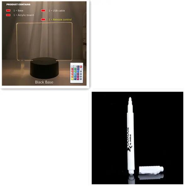 Rewritable Night Light With Display Panel My Store