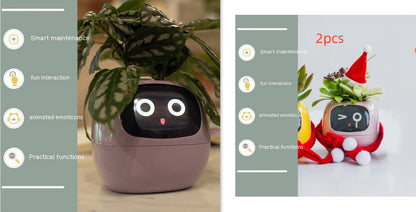 Smart Planter with AI Sensors – Interactive Plant Care with 49+ Expressions & Real-Time Monitoring AllvueCo