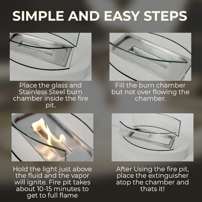 Sailboat Alcohol Fireplace Small Desktop AllvueCo