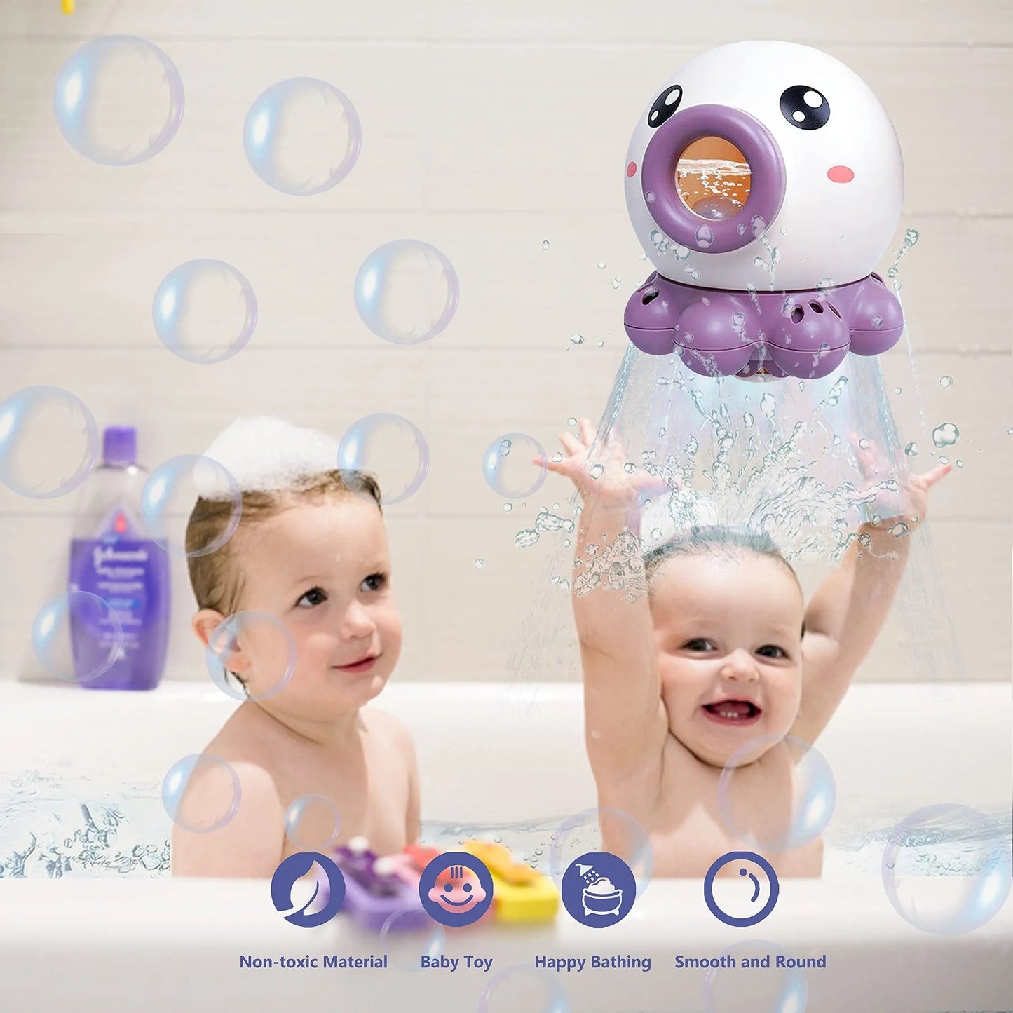 Octopus Fountain Bath Toy – Rotating Water Jet Shower for Kids AllvueCo