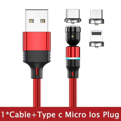540 Degree Rotating Magnetic Charging Cable for Android Devices