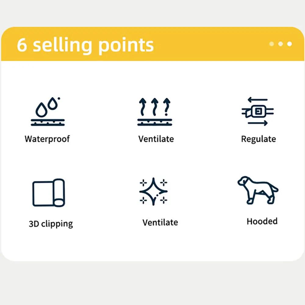 Reflective Waterproof Dog Raincoat with Hood for Small Dogs - AllvueCo