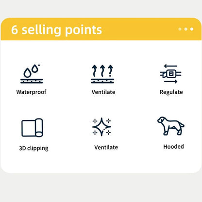 Reflective Waterproof Dog Raincoat with Hood for Small Dogs - AllvueCo