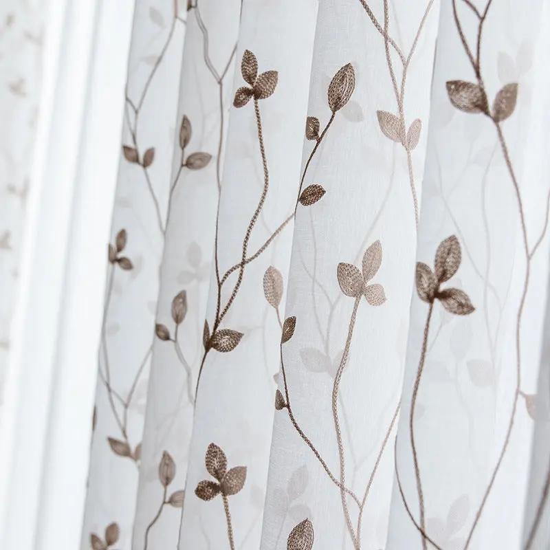 Gauze Curtain for Bedroom and Sitting Room - Rural Wind Design - AllvueCo