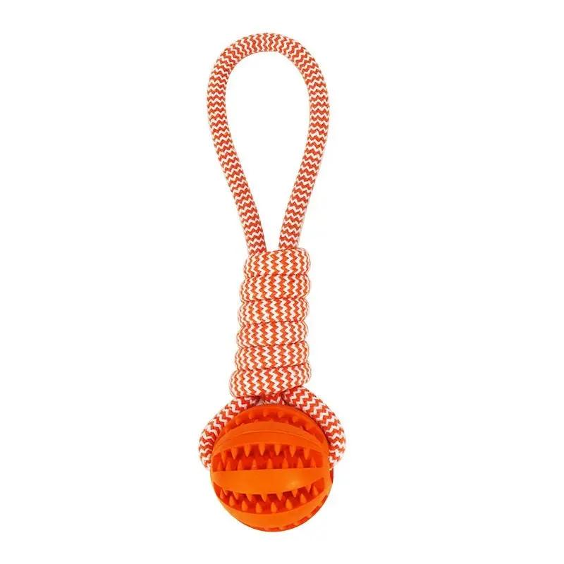 Dog Toy Treat Balls Interactive Hemp Rope Rubber Leaking Bal | Electronic Learning Toys - AllvueCo