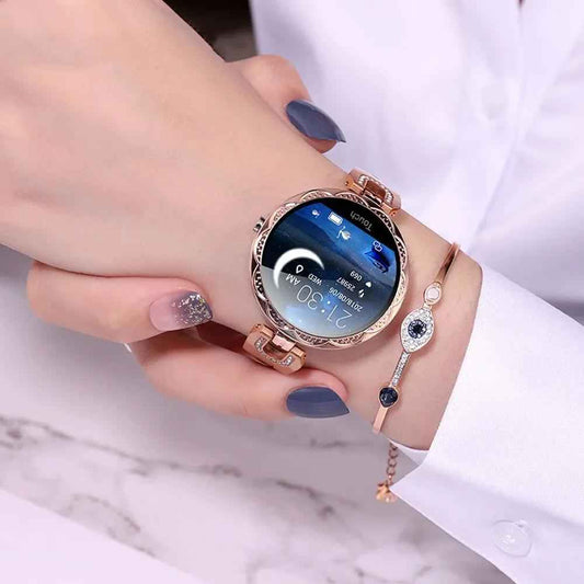 Fashion Women's Smart Watch Waterproof Wearable Device Heart | Smartwatches - AllvueCo