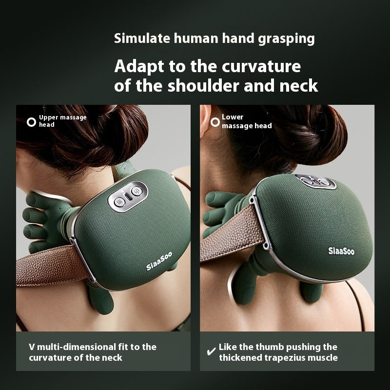 Wireless 4D Electric Neck & Shoulder Massager with Heat – Pain Relief & Relaxation AllvueCo