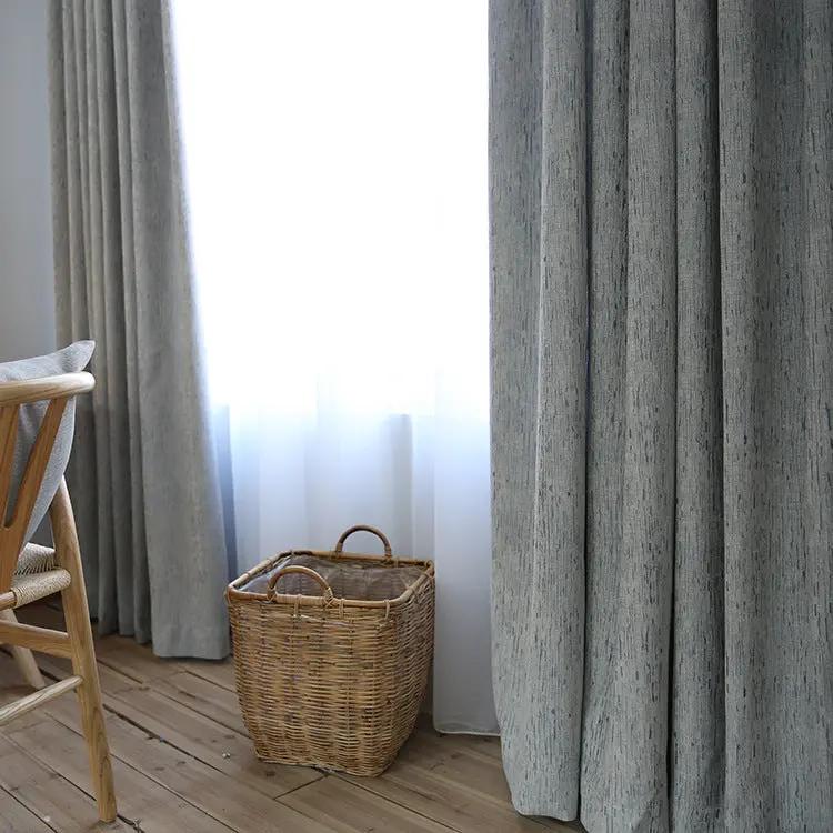 Solid Color Modern Simple Thick Cotton Curtain Fabric - Quality Home Decor - AllvueCo